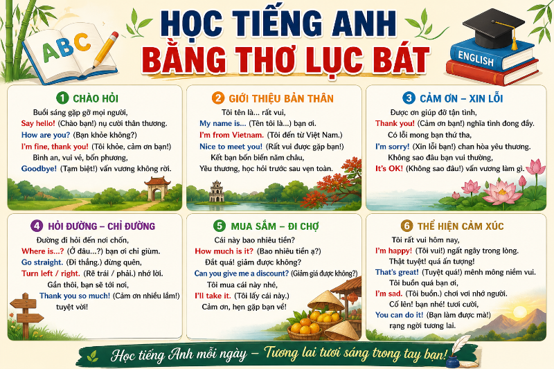 Ảnh của HỌC TIẾNG ANH BẰNG THƠ LỤC BÁT (P5)