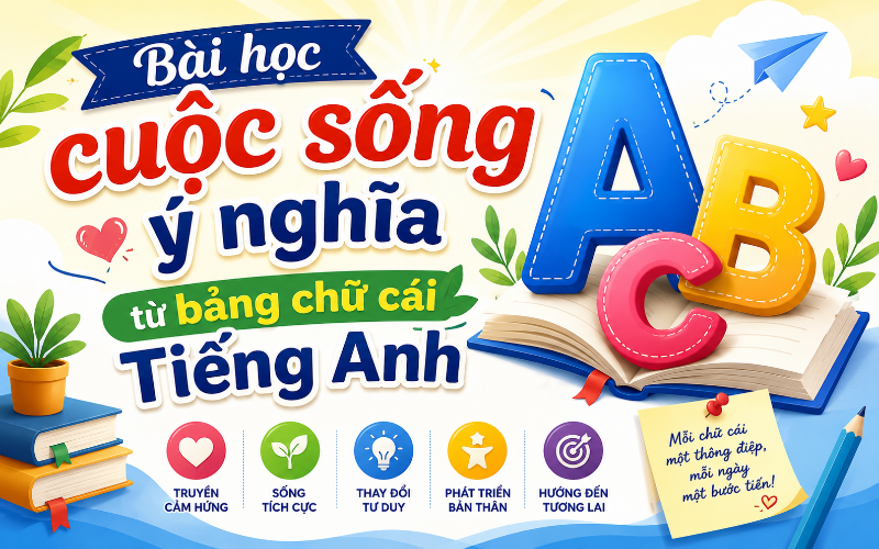Ảnh của Bài học cuộc sống ý nghĩa từ bảng chữ cái Tiếng Anh