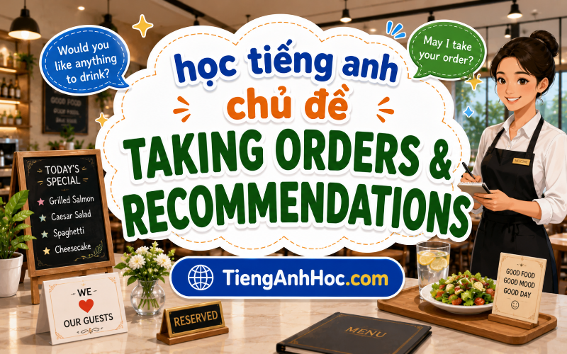 Ảnh của UNIT 12: TAKING ORDERS & RECOMMENDATIONS