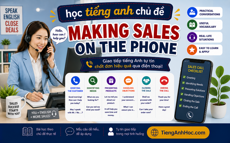 Ảnh của UNNIT 9: MAKING SALES ON THE PHONE
