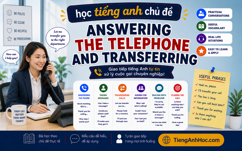 Ảnh của UNIT 6: ANSWERING THE TELEPHONE AND TRANSFERRING