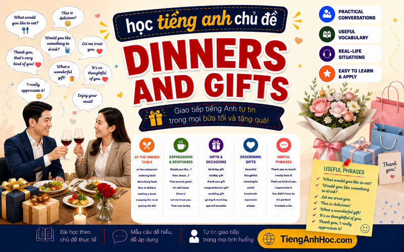 Ảnh của UNIT 3: DINNERS AND GIFTS