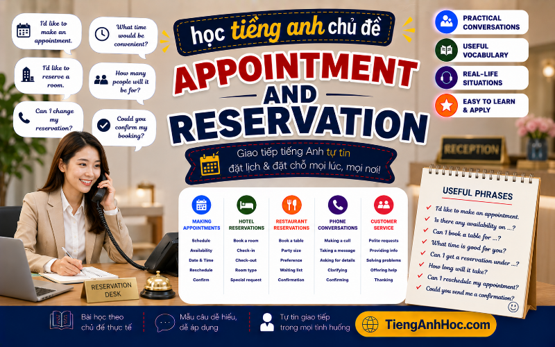 Ảnh của UNIT 12: APPOINTMENT AND RESERVATION
