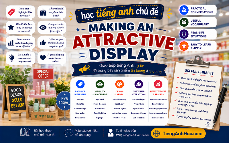 Ảnh của UNIT 3: MAKING AN ATTRACTIVE DISPLAY